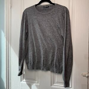 American Apparel Sweater Womens XS Gray Knit Pullover Long Sleeve Combed Cotton